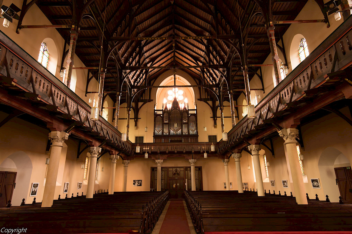 Das Kirchenschiff der Christuskirche Freital-Deuben